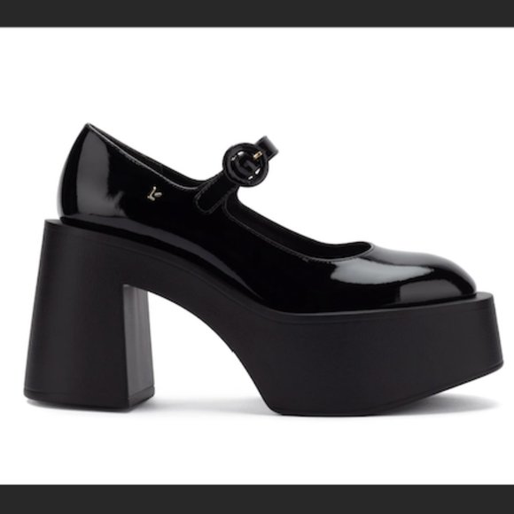 Olivia Platform Pump In Black Patent Leather - Picture 3 of 9